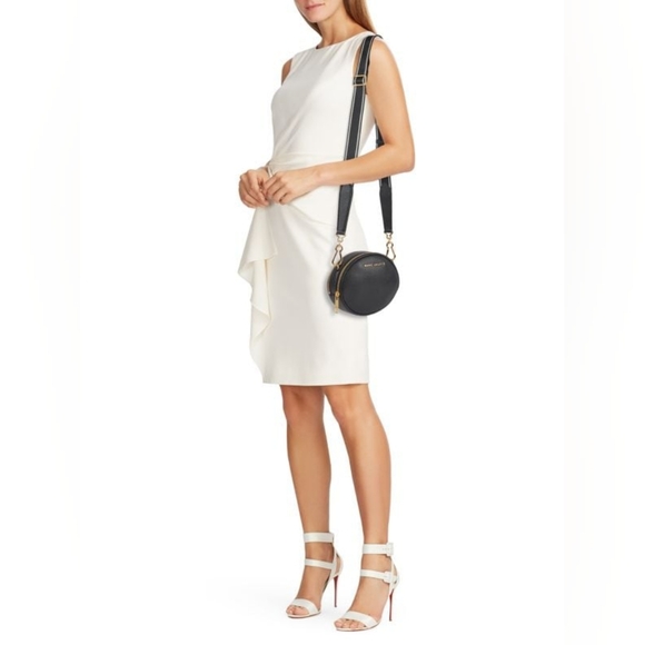 Marc Jacobs Rewind Oval Black Pebbled Leather Crossbody NWT - Picture 2 of 15